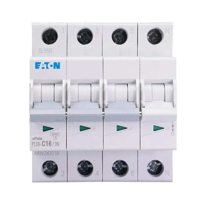 Eaton Eaton installatieautomaat C karakteristiek 16a 4P 3 beveiligd incl nul - 243018