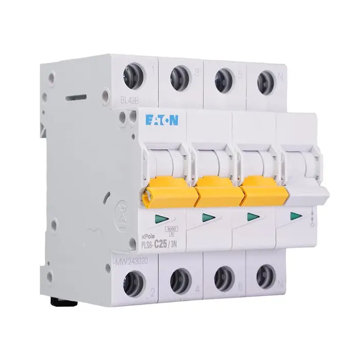 Eaton Eaton installatieautomaat C karakteristiek 25a 4P 3 beveiligd incl nul - 243020
