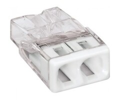 Wago Wago Lasklem 2 polig wit transparant 2273-202 (10 stuks)