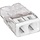 Lasklem 2 polig wit transparant 2273-202 (100 stuks)