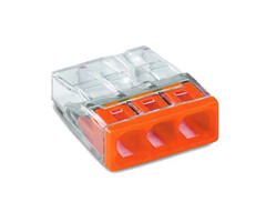 Wago Wago Lasklem 3 polig oranje transparant (100 stuks) 2273-203