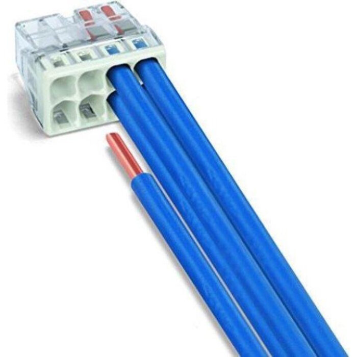 Wago Wago Lasklem 8 polig transparant grijs 2273-208 ( 50 stuks)