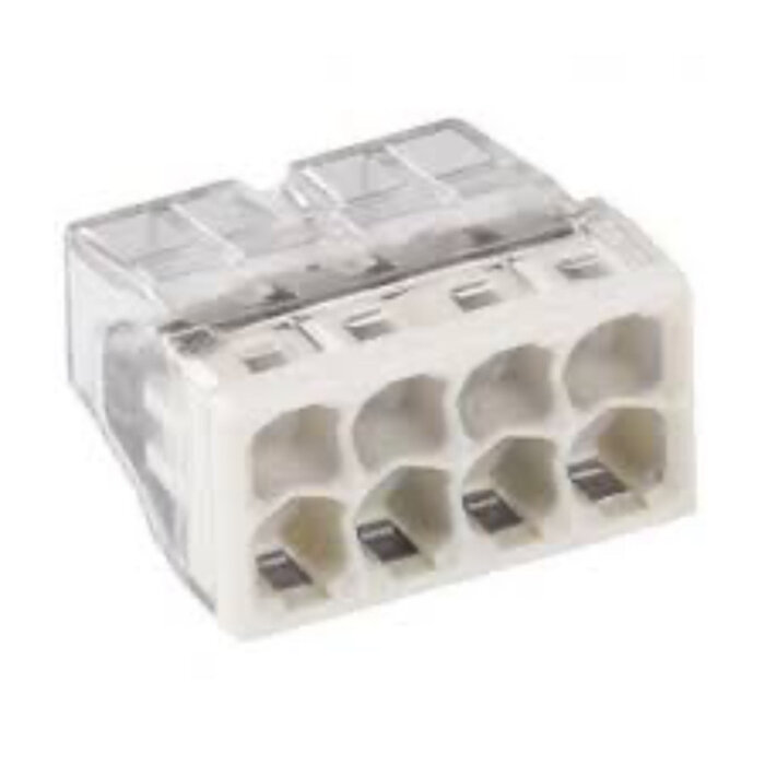 Wago Wago Lasklem 8 polig transparant grijs 2273-208 ( 50 stuks)