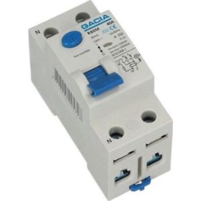 Gacia Gacia Aardlekschakelaar 40A 2P 2 mod 30mA - R80M-4020