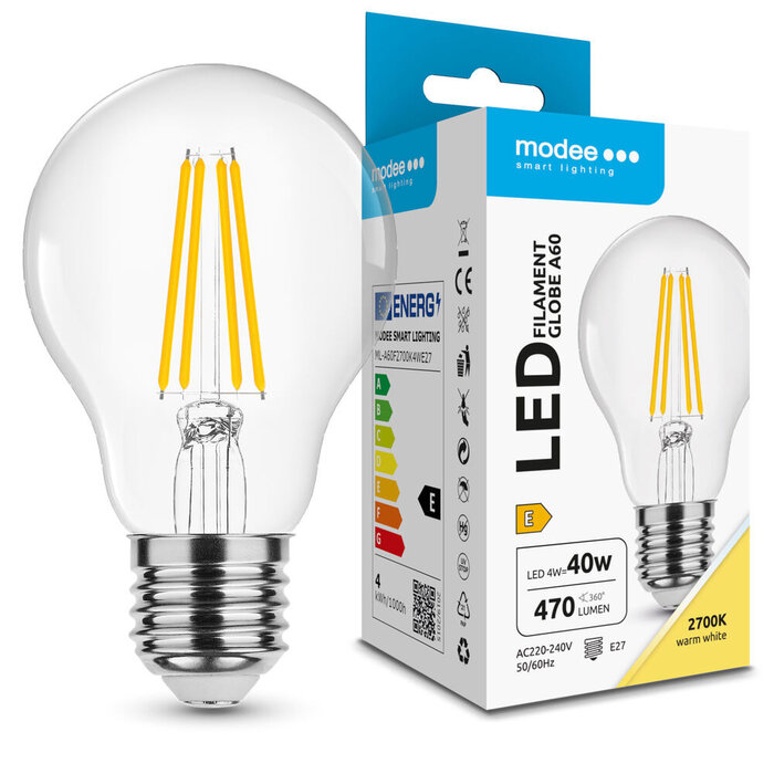 Modee Modee LED Filament Lamp E27 4W 2700K 827 470 lumen
