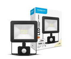 Modee Modee LED Schijnwerper met Bewegingssensor 20W  Waterdicht IP65 4000K 1800 Lumen