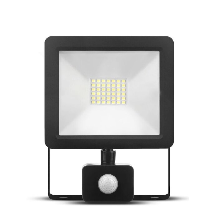 Modee Modee LED Schijnwerper met Bewegingssensor 30W  Waterdicht IP65 4000K 2700 Lumen