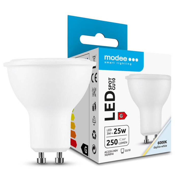Modee Modee LED Spot GU10 3W 6000K 827 250 Lumen