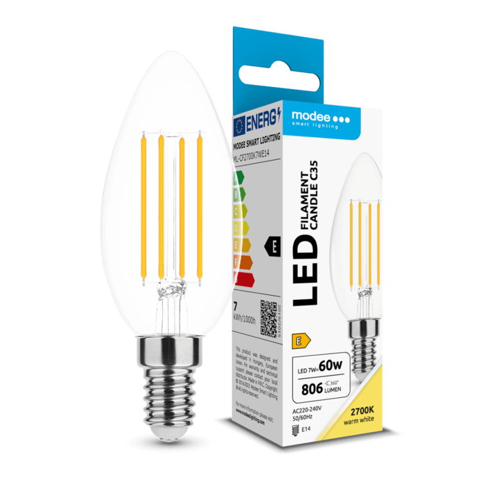 Modee Modee LED Lamp Filament kaars E14 7W 2700K 806 lumen