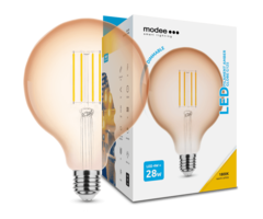 Modee Modee LED Lamp Filament Bol dimbaar E27 4W 1800k 300 lumen