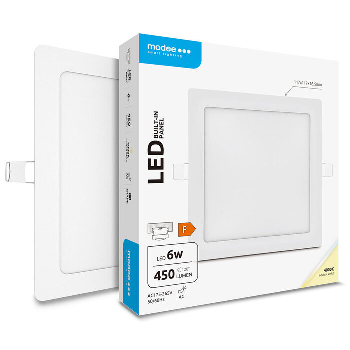 Modee Modee LED Paneel Vierkant 6W 4000K 450 lumen