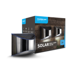 Modee Modee LED Solar wand lamp  - WS102 - IP44 - 6000K daglicht - 2 stuks