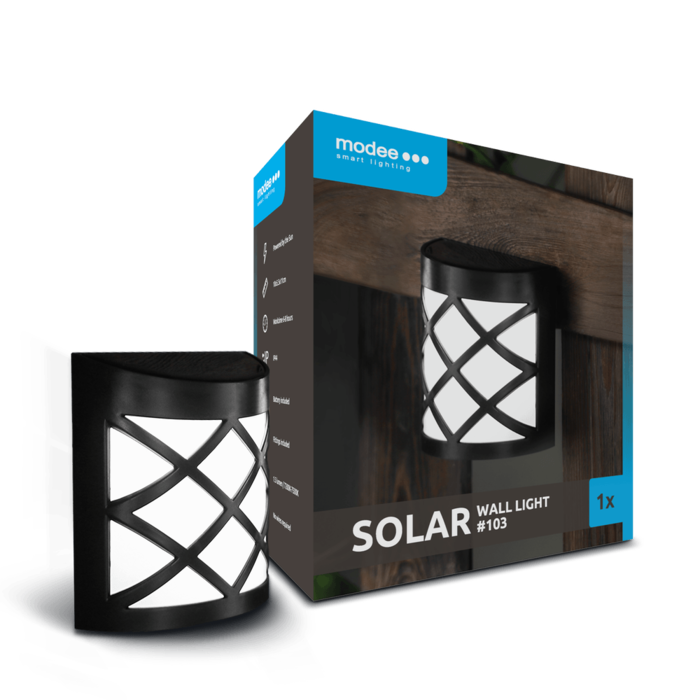Modee Modee LED Solar wand lamp  - WS103 - IP44 - 6000K daglicht