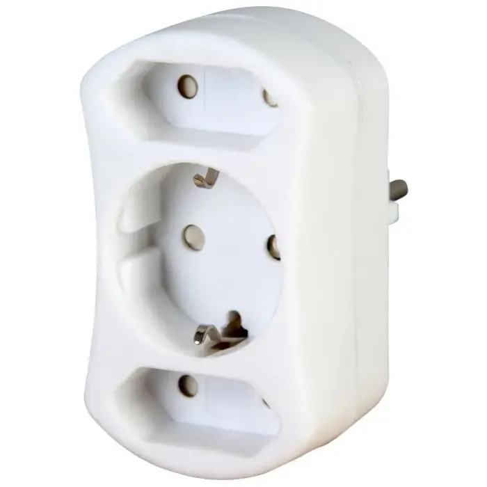 Kopp Kopp verdeelstekker 2-voudig euro stopcontact + 1-voudig schuko wit - 177602009