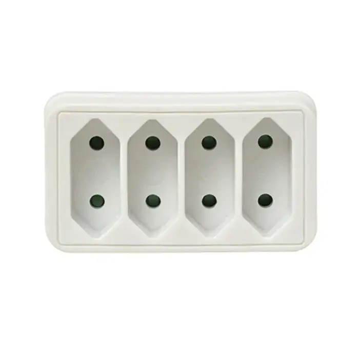 VB Extend Euro stopcontact splitter 4 voudig wit verticaal