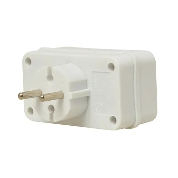 VB Extend Euro stopcontact splitter 4 voudig wit verticaal