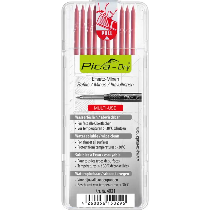 Pica Pica 4031 Dry Navulling Rood - PI4031