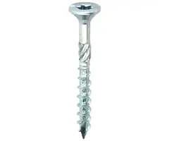 Spaanplaatschroef torx 4.0x40/24mm T20 verzinkt - 200 stuks