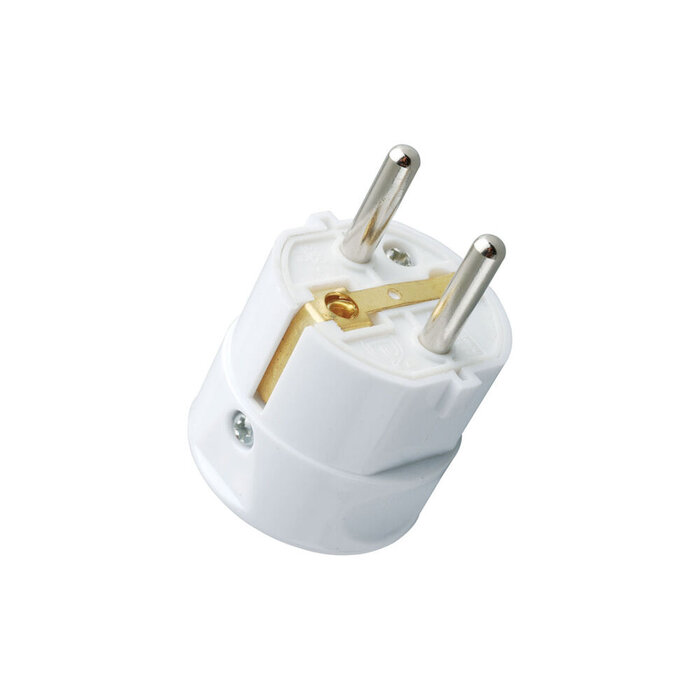 Technik Stekker met randaarde wit