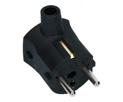 Martin Kaiser Stekker haaks zwart met pen-aarde