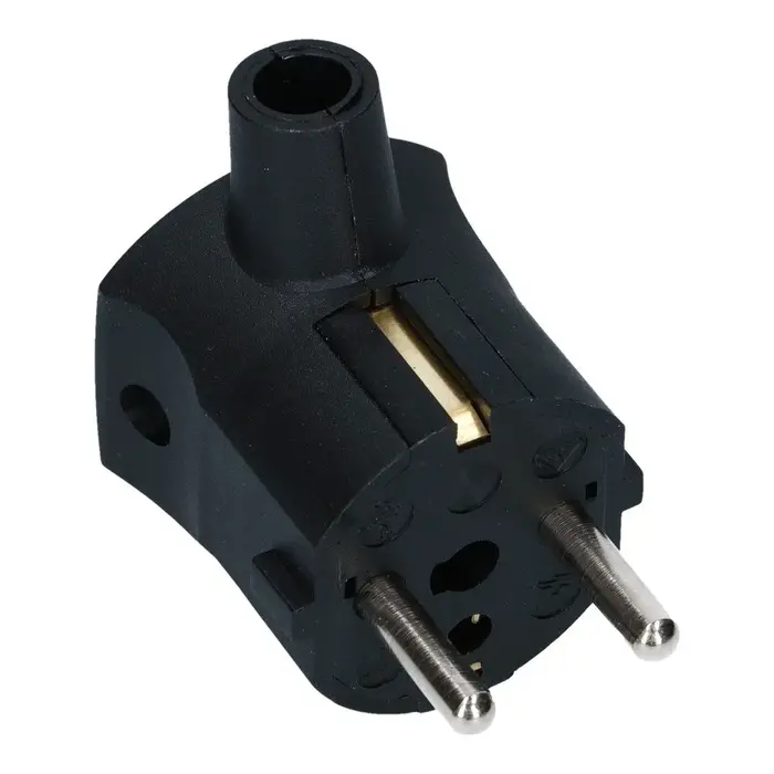 Martin Kaiser Stekker haaks zwart met pen-aarde