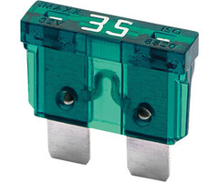 Elektrawebshop Steekzekering 32Volt  35Ampere Licht groen - 233011