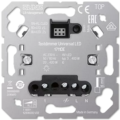 Jung Jung Tastdimmer universeel led - 1711DE