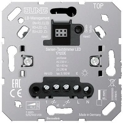 Jung Jung Serie-tastdimmer universeel led - 1712DE