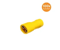 Kabelschoen contra vlakstekker 4-6mm² - 100 stuks