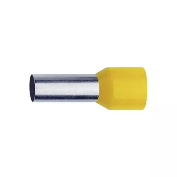 Elektrawebshop Adereindhuls geisoleerd 6mm² (geel) 100 stuks - 221014