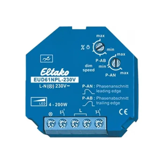 Eltako Eltako EUD61NPL-230V - Dimmer Drukknop LED universeel 200W