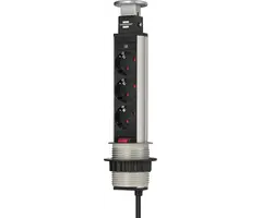 Brennenstuhl Bureau TCD 3V draaibaar + RA + 2 meter 3x1.5mm²