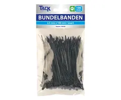 Tack Bundelbandje 2,5 x 100mm UV-bestendig 100st. zwart