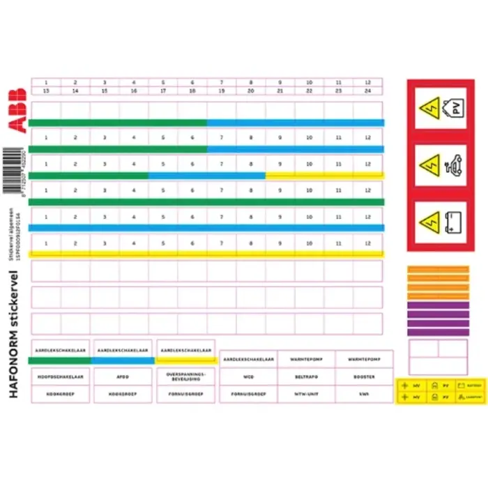 ABB ABB Stickervel - 1SPF000912F0154