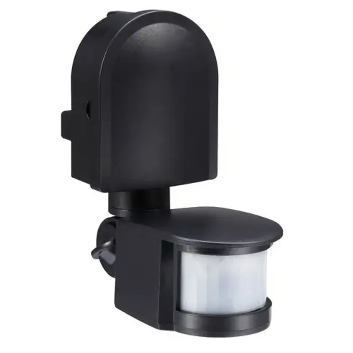 Bewegingsmelder outdoor opbouw 180° schakelt 300W LED zwart- 60621