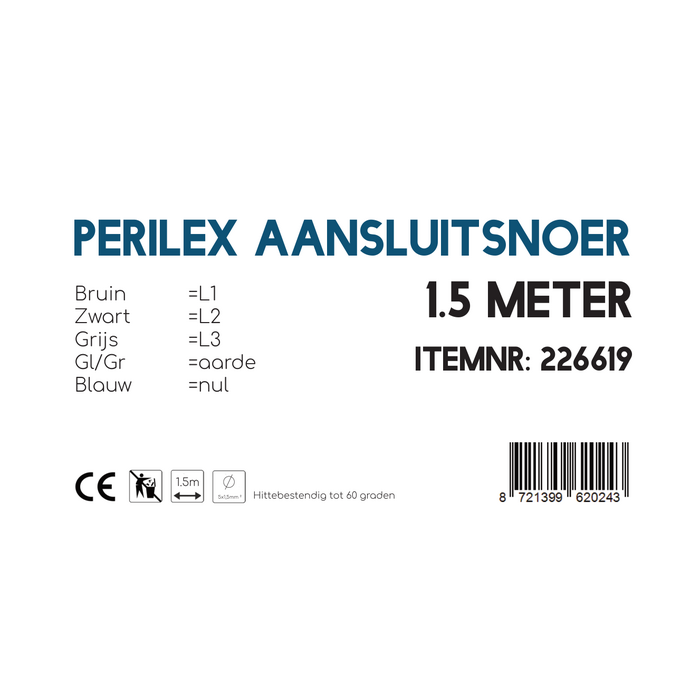 Berenzo Perilex aansluitsnoer 1,5 meter - 226619