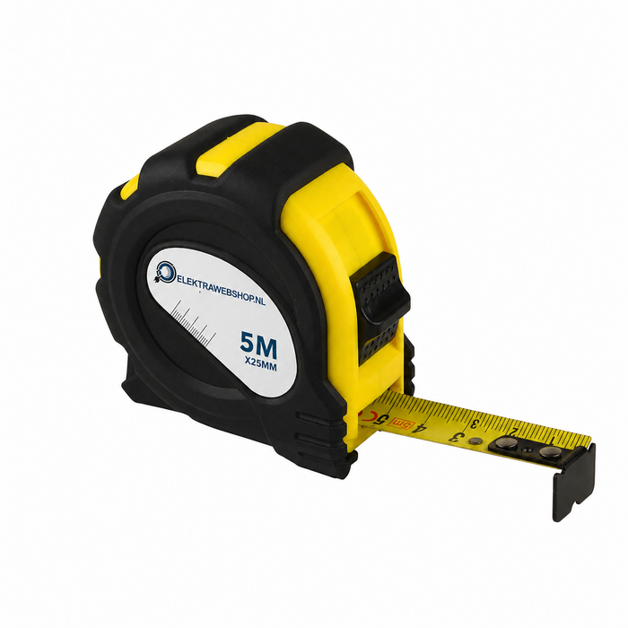 Elektrawebshop Rolmaat 5meter 25mm +magneet kop - 224100