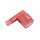 Kabelschoen vlakstekerhuls  haaks 0.5-1.5mm² rood 100 stuks- 440010