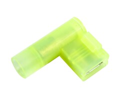 Berenzo Kabelschoen vlakstekerhuls haaks 4-6mm² geel 100 stuks - 440012