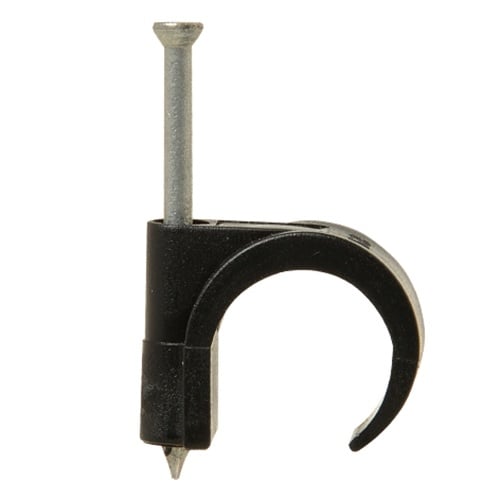 Elektrawebshop Spijkerclip zwart 16/19mm 100 stuks - 233202