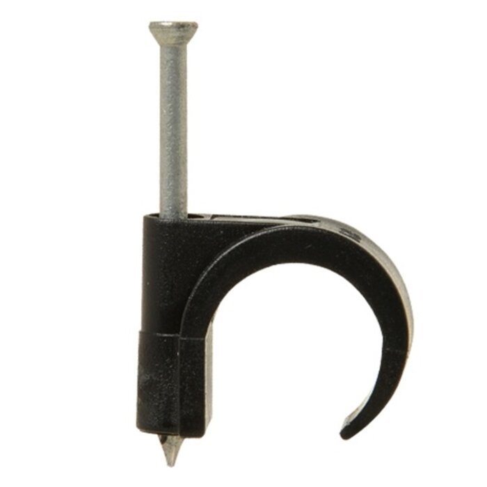 Elektrawebshop Spijkerclip creme 16/19mm 100 stuks - 233203