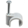 Spijkerclip grijs 16/19mm 100 stuks - 233201