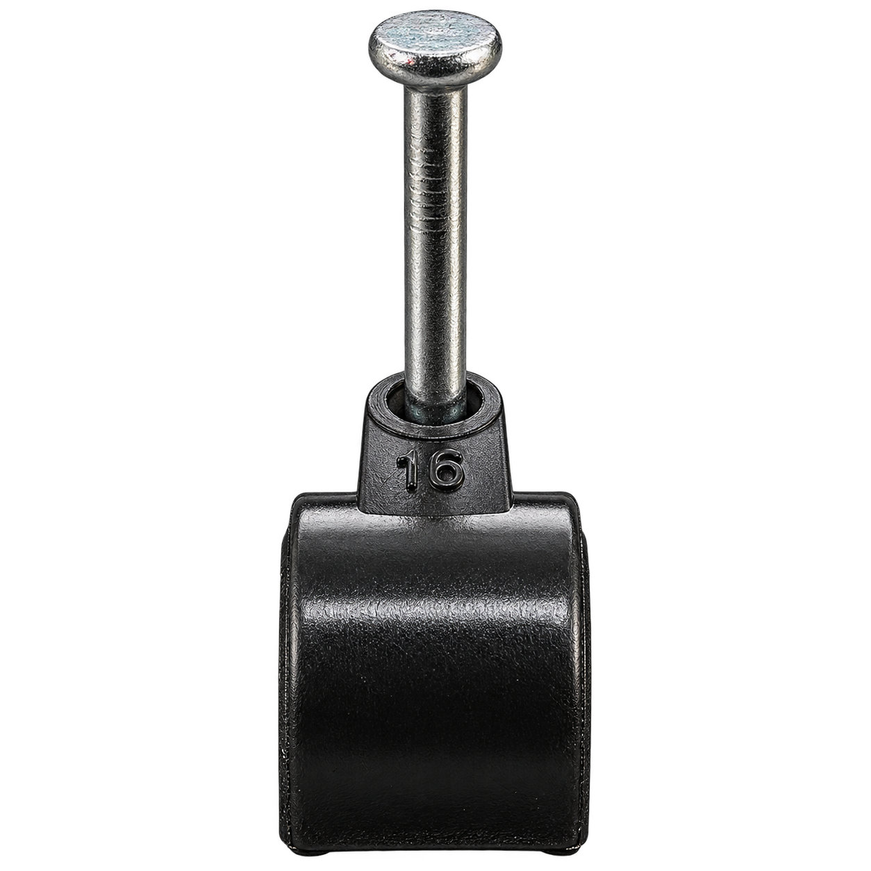 Elektrawebshop Spijkerclip zwart 16/19mm 100 stuks - 233202