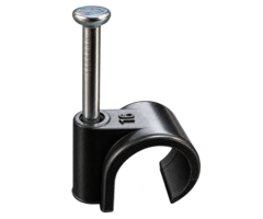 Elektrawebshop Spijkerclip zwart 16/19mm 100 stuks - 233202