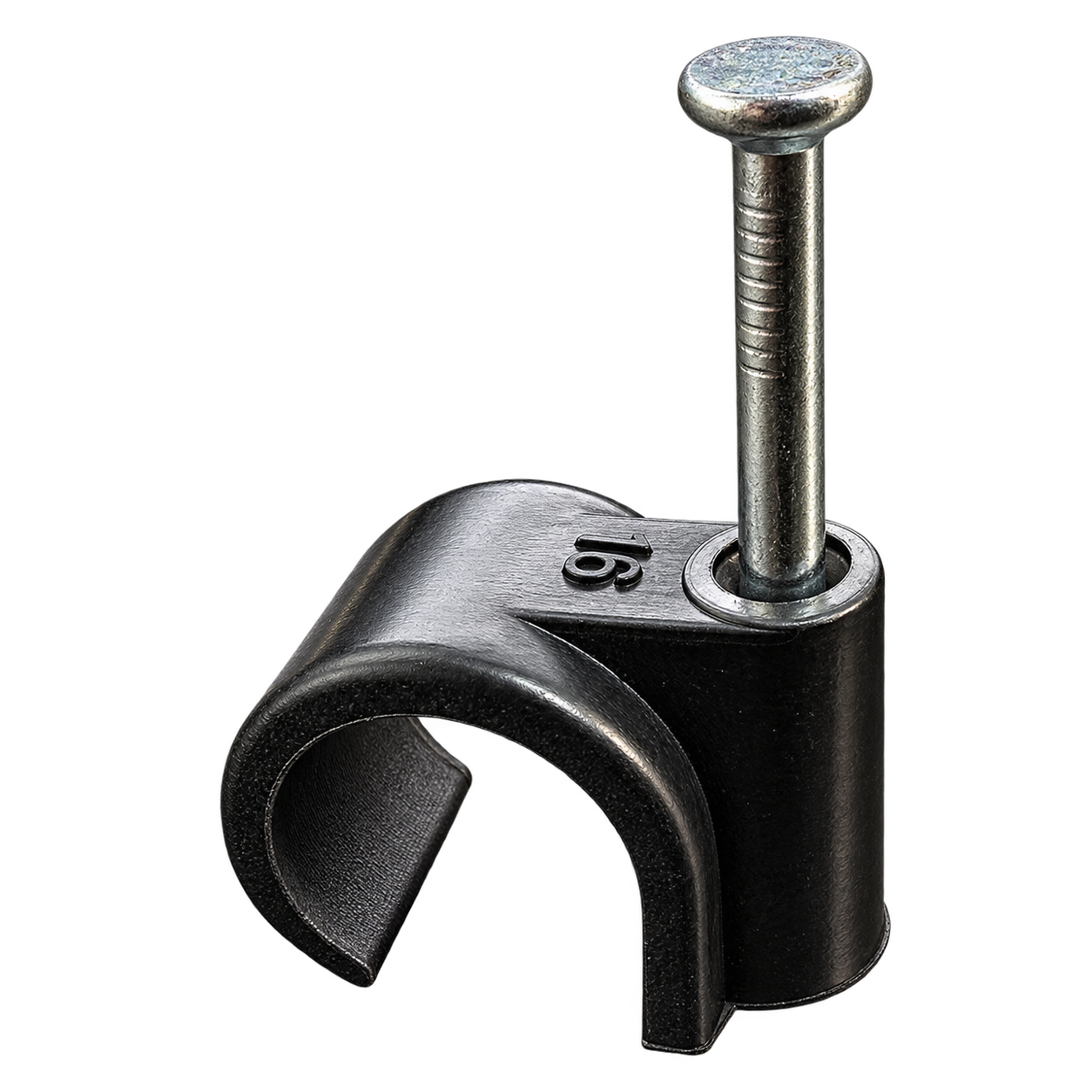 Elektrawebshop Spijkerclip zwart 16/19mm 100 stuks - 233202