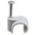 Spijkerclip grijs 16/19mm 10 stuks - 233201-10