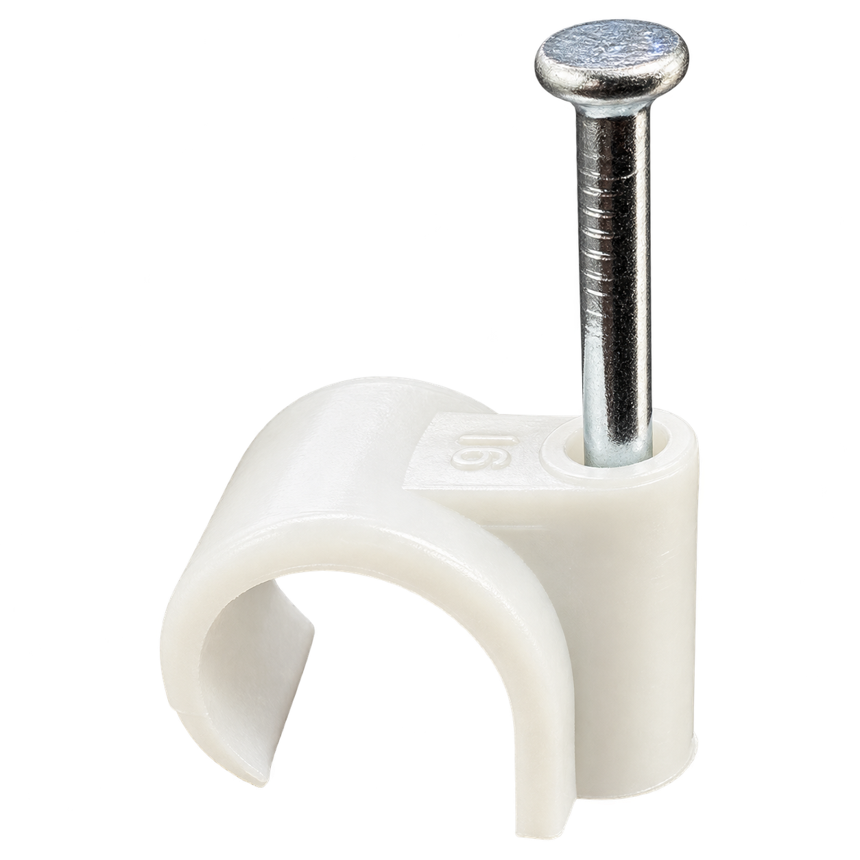 Elektrawebshop Spijkerclip transparant 16/19mm 10 stuks - 233204-10