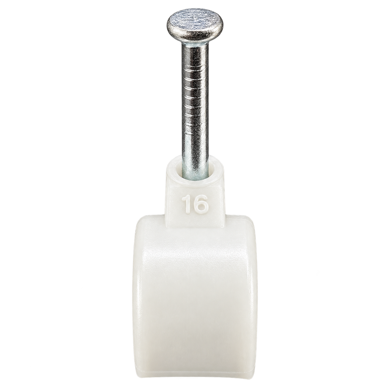 Elektrawebshop Spijkerclip transparant 16/19mm 10 stuks - 233204-10