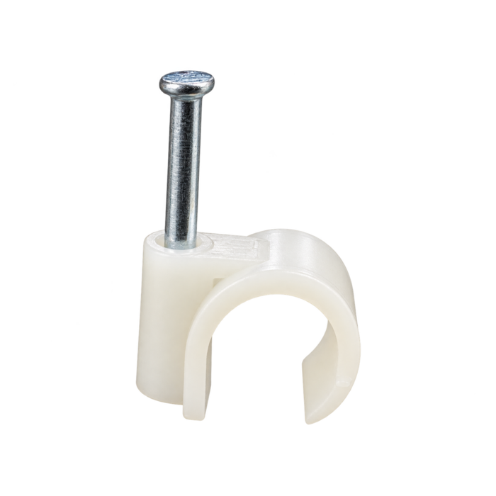 Elektrawebshop Spijkerclip transparant 16/19mm 10 stuks - 233204-10