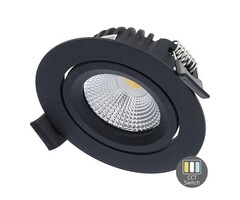 OEM LED Inbouwspot | Varda | slim-fit | 4W/6W | dim | IP65  | Zwart | CCT-SWITCH - 813932